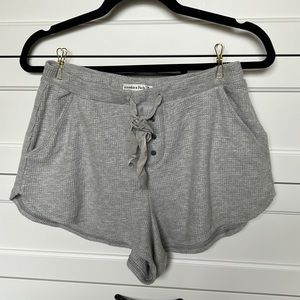 Abercrombie Sleep Shorts - Waffle - Grey Size M